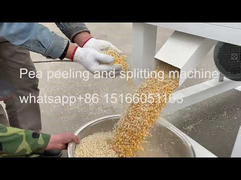 Pea peeling and splitting machine/green pea splitting machine/soya bean skin removing machine