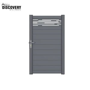 [Hot Item] Custom Modern Design Automatic Pedestrian Walkway Aluminum Gate