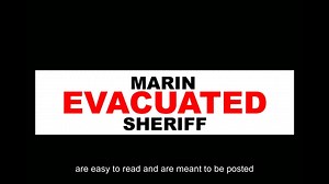 We are in the midst of fire season and with our dry and hot summer, we have to stay vigilant. The Marin County Sheriff's Office has evacuation tags that can be placed outside your house, on a mailbox, fence post or outside your door to let First Responders know you have already evacuated. Make sure to have a go-bag ready for you and your family, in the event you need to leave quickly. The bag should contain important documents, a change of clothes, water and anything else you would need for up t