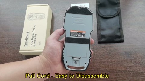 Towallmark Stud Finder Wall Scanner 5 in 1, Electronic Wall Wood Metal Stud Finder, Digital Depth Display in/cm, Positioning Hole for Center & Edge of Wood, AC Wire, Metal Pipe