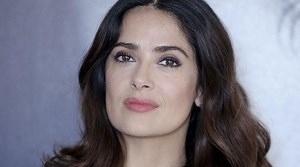 Salma Hayek spotted on House of Gucci set