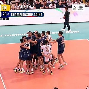 SWEEP ✅ THREE-PEAT ✅ COMPLETE 🐶 NU caps off UAAP men’s volleyball’s historic comeback season on its own terms with its third straight championship! Catch UAAP Season 85 on One Sports and the Varsity Channel! Available on Cignal CH. 263 HD and on Cignal Play Premium. #UAAPSeason85 #RiseAsOne | UAAP Varsity Channel