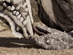 Horny dragon fucks lizard