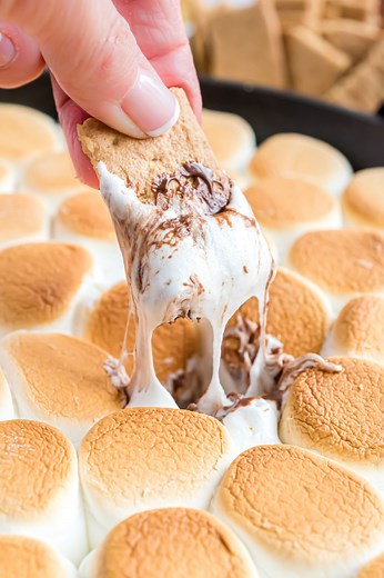 3.8K views · 61 reactions | ⭐️Don't let summer end without enjoying this DELICIOUS S'mores Dip! https://www.shugarysweets.com/smores-dip/ | Shugary Sweets | Facebook