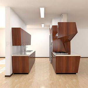 [Hot Item] Custom Provincial Kitchen Style Design Cherry Solid Wood American Kitchen Cabinet with Large Island