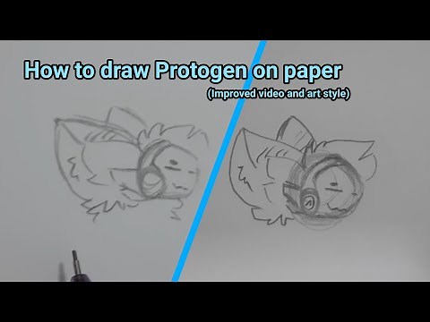 How to draw Protogen head on paper | Art Stuff Tutorial