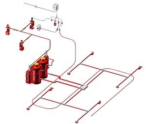 [Hot Item] Dry Chemical Vehivle Fire Protection Systems Vehicle Fire Suppression System