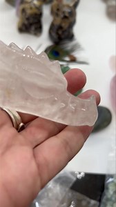 Meet Gretchen, Clear Quartz Dragon for Protection and Healing €15 Clear Quartz is a high vibrational stone that will amplify the energy around it including that of other crystals. It radiates positive energy into the surrounding area. Clear Quartz will assist in opening up the mind while cleansing negativity and blockages. It supports you in expanding consciousness and enhancing psychic abilities. It is a highly easily programmable stone. To program clear quartz with your intentions, hold it in 