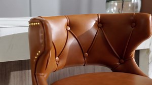 Modern Farmhouse Bar Stools Set of 2, Swivel Bar Stools with Back and Footrest, Adjustable Height 27 to 35 Inch Counter Height Chairs, Velvet Bar Stool Chair for Kitchen Island and Dinning Room