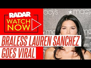 Baring It All: Braless Lauren Sanchez's Nipples Protrude Out Of Daring Dress While On Vacation With