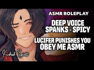 Lucifer punishes you | Obey Me | Deep Voice | Spicy | Spanks | Dominant | Possessive | ASMR Roleplay