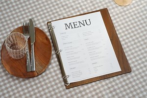 Personalized Wood Menu Cover: Engraved Logo Ring Binder - Restaurant Cafe - Etsy