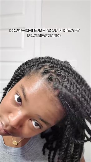 2.4K views | ✨ Keep your mini twists moisturized and full of shine — no buildup, no stress. All it takes is two staples: our 5 Essential Oils + Coconut Milk & Honey Leave-In Conditioner for lightweight hydration that lasts.  Available now at @dollargeneral  #AfricanPride #MoistureMiracle #ProtectiveStyles #MiniTwists #NaturalHairCare #HealthyHairJourney | African Pride | Facebook