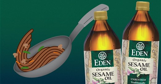 www.edenfoods.com Unrefined first pressed extra virgin sesame oil. Real organic and lightly filtered to retain sesame's aroma, taste, and nutrients. Excellent and beneficial all-around cooking oil. Perhaps the finest sauté oil, it handles high temperatures well for stir-fries. Sale 4/3/23 to 4/9/23 #cooking #recipes #organic #organicfood #cookingathome #tastyfood #tasty #baking #bakedgoods #oil #oliveoil #redwinevinegar #sesameoil #sesameoilbenefits #applecidervinegar #tastefullysimple #stirfry 