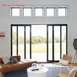 [Hot Item] Heavy-Duty Aluminum Sliding Door 4 Tracks Slide Exterior Balcony Patio