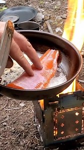 14K views · 248 reactions | Bushcraft Cooking Trout on my G2 5-in Titanium Firebox Twig & Stick Burning Stove. link in bio | Firebox Stove | Facebook