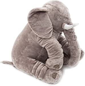 Ahlulu Stuffed Elephant Grey