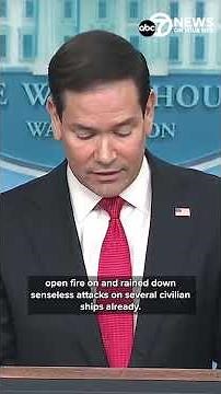 Rubio details plan to aid vessels stranded because of the Strait of Hormuz tensions