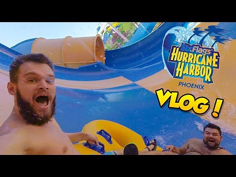 AWESOME Water Slides at Hurrican Harbor - Phoenix AZ