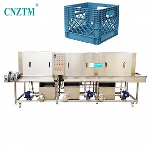 [Hot Item] Continuous Crate Washer Dryer System Tray Wash and Drying Machine