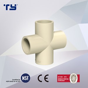 [Hot Item] Cross Tee of CPVC Plastic ASTM D2846 Water Supply Pipe/Tube Joint Fitting