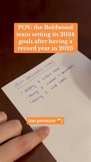 19 reactions · 3 comments | The Boldwood team has some hard work ahead to meet our 2024 goals  | Bold Book Club | Facebook