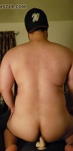 Cub fucks himself with a toy