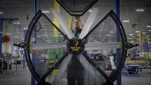 Big Ass Fans - Haiku, 52" Diameter, Premium Smart Ceiling Fan, Universal Mount- 12" Downrod (included), Aluminum Color Finishes - Brushed Aluminum/Black Hardware