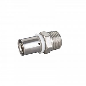 [Hot Item] Forged Stainless Steel Press Fitting Stright Connector Compression Pex Pipefitting