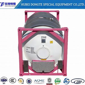 [Hot Item] 20FT 40FT ISO Tank Container Un T50/T14 ASME Standard Liquid Gas Storage Certified High-Pressure Vessel for African Logistics