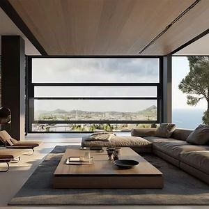 [Hot Item] Smart Design Aluminum Electric Lifting Window Intelligent Waterproof Sealing Structure and UV Window