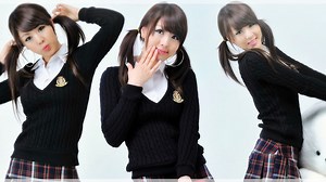 Collage of Hwang Mi Hee in school uniform Rare Gallery wallpaper