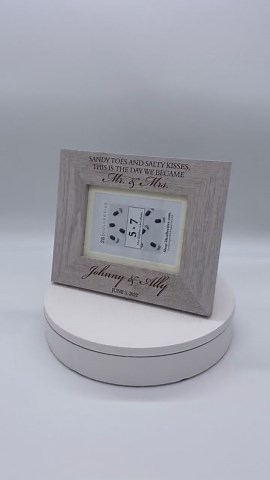 Beach Wedding Picture Frame Personalized With Names and Wedding Date | Beach Wedding Gift | Personalized Destination Wedding Picture Frame - Etsy