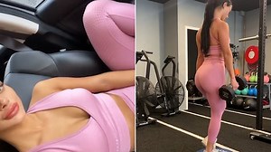 Model Veronica Zinger shows off her workout on Instagram