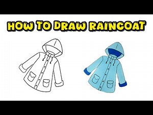 How to Draw a Raincoat – Simple & Easy Clothing Tutorial for Beginners of All Ages
