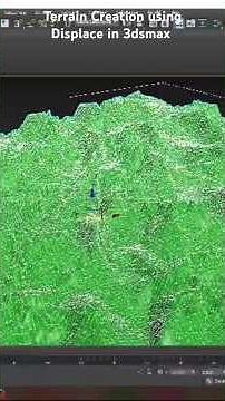 Creating Terrain using Displace in 3dsmax | How to Model #3d #3dmodeling