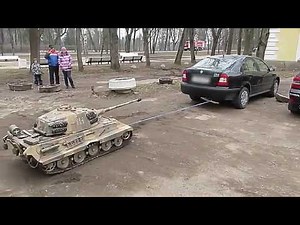 Tiger II Model vs Car