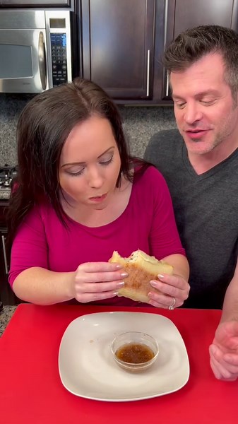 Melt-in-your-mouth crockpot French dip sandwiches!