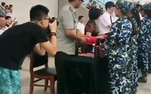 西安科技大学高新学院2016级军训汇演