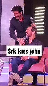 Shahrukh khan kiss john sharukhkhan #johnabrahan #pathan #bollywood #srk | Baba Gani Wala