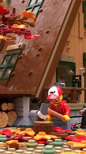 Take a look at Dan's Animations' Blender sequence of a LEGO lumberjack cutting LEGO logs. See more: https://80.lv/articles/nice-chopping-wood-lego-animation-made-in-blender/ | 80 Level