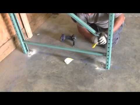 Used pallet rack installation