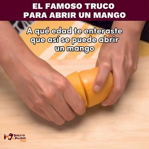 Truco para abrir un mango. 😉 | Directo al Paladar LATAM