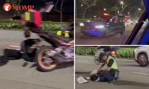 3 including unconscious motorcyclist taken to hospital after accident on SLE