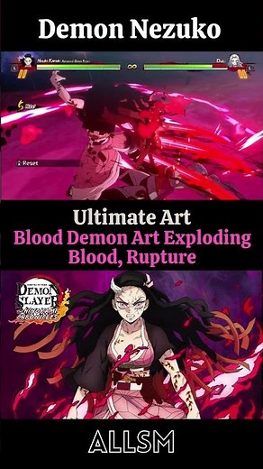 Demon Nezuko Blood Demon Art Exploding Blood, Rupture Kimetsu no Yaiba The Hinokami Chronicles