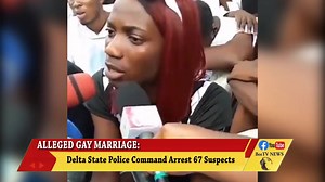 23 reactions · 5 comments | The Delta State Police command has paraded 67 gay suspects arrested at an alleged gay wedding at a hotel in Uvwie local government area of the State. The state Police spokesman, DSP Bright Edafe said they would be prosecuted in line with laws relating to anti-gay issues. BeeTv News Desire Edoaghaye completes the Report | BeeTv News | Facebook
