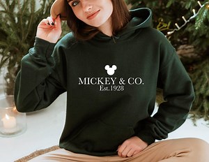Mickey and Co. Est. 1928 Hoodie, Disney Mickey Hoodie, Disney Family Hoodie, Mickey and Friends Hoodie, Best Disney Trip Hoodie - Etsy