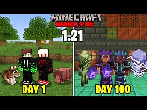 We Survived 100 Days In 1.21 In Minecraft Hardcore | Duo 100 Days