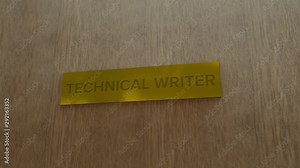 golden door sign Technical writer. enter to room