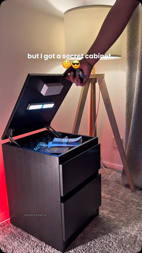 They found nothing, literally😁 #hiddenstorage #securitysystem #homesecurity #bedroom #storage #robbery #safe #safebox #moneysafe #moneysafe #decoration #realestate #refurbishment #homeowner #homerenovation #decor #stashvault #moneyvault #ikea | GhostSystems Limted